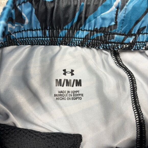 Under Armour Shorts Loose Train Stretch 2.0 Blue Drawstring Men’s Size Medium - Picture 4 of 6
